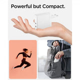 Spigen Lader ArcStation Pro GaN Dual Port 140W Hvit