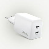 Aqiila Lader Chargebird W45 GaN 45W Hvit