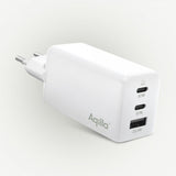 Aqiila Lader Chargebird W65 GaN 67W Hvit