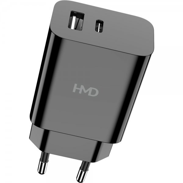 HMD Lader Dual Port Wall Charger 30W Svart