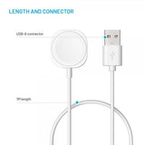 Fixed Lader til Apple Watch USB-A 1m