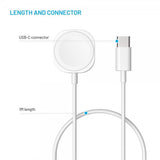 Fixed Lader til Apple Watch USB-C 1m