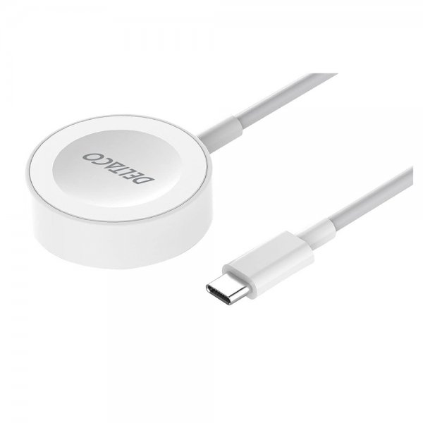 Deltaco Lader til Apple Watch USB-C 1m Hvit