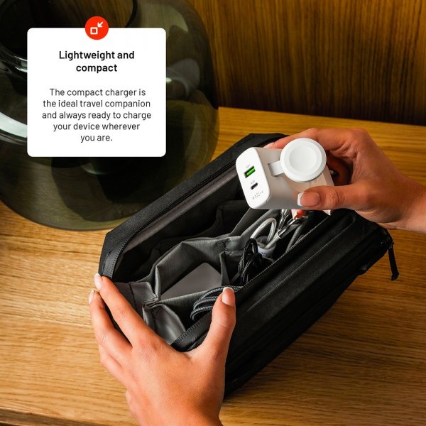 Fixed Lader GaN 33W Apple Watch/USB-C/USB-A