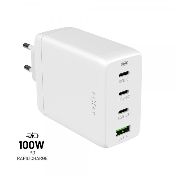 Fixed Lader GaN100 3xUSB-C & 1xUSB-A