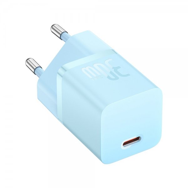 Baseus Lader GaN5 Fast Charger Mini 30W Blå