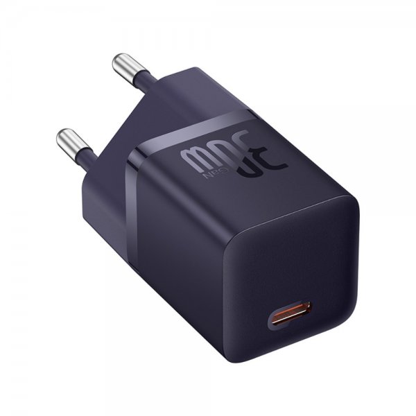 Baseus Lader GaN5 Fast Charger Mini 30W Lilla