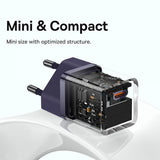 Baseus Lader GaN5 Fast Charger Mini 30W Lilla