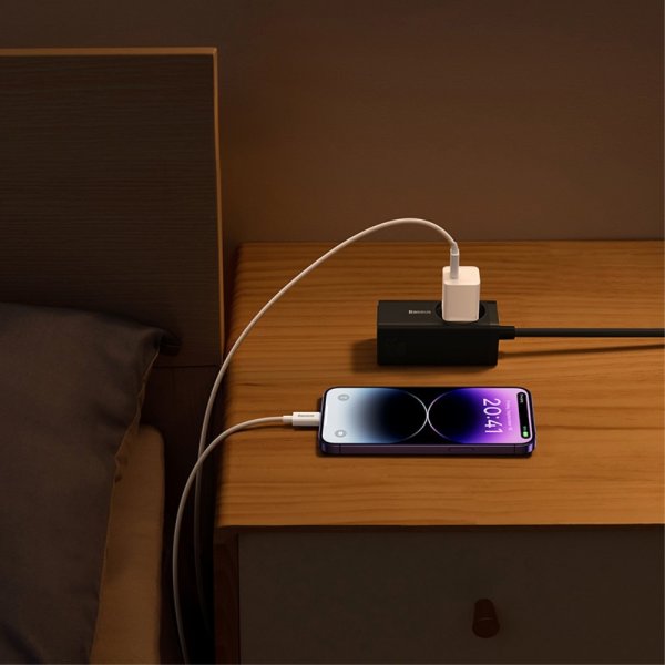Baseus Lader GaN5 Fast Charger Mini 30W Hvit