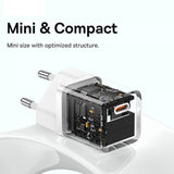 Baseus Lader GaN5 Fast Charger Mini 30W Hvit