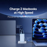 Baseus Lader GaN6 Pro Fast Charger 100W Galaxy Blue
