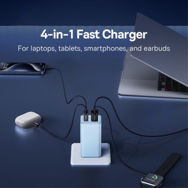 Baseus Lader GaN6 Pro Fast Charger 100W Galaxy Blue