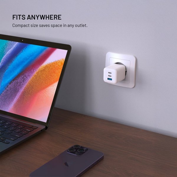 Fixed Lader Mini PD 65W GaN USB-A & USB-C