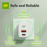 GP Lader PD 20W USB-A + USB-C