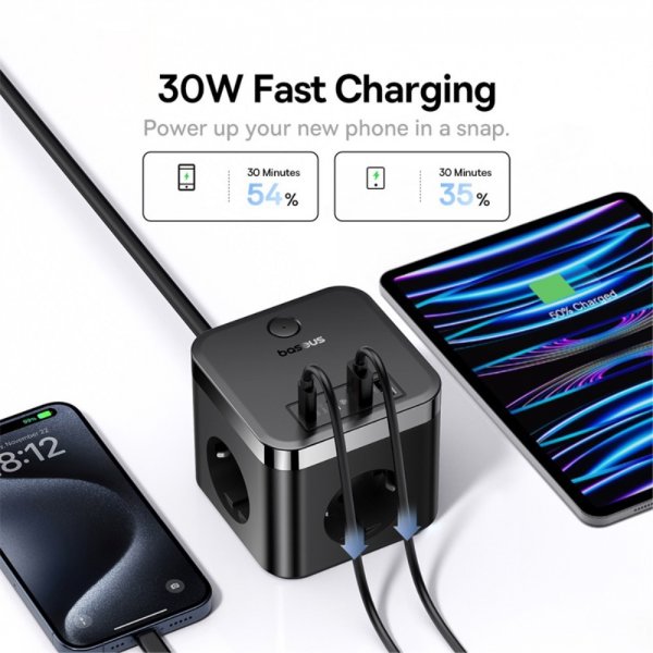 Baseus Lader PowerCombo Cube PowerStrip 30W