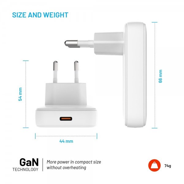 Fixed Lader Slim GaN 30W 1xUSB-C