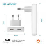 Fixed Lader Slim GaN 45W 2xUSB-C