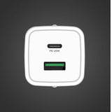 Celly Lader USB-A/USB-C 20W Hvit