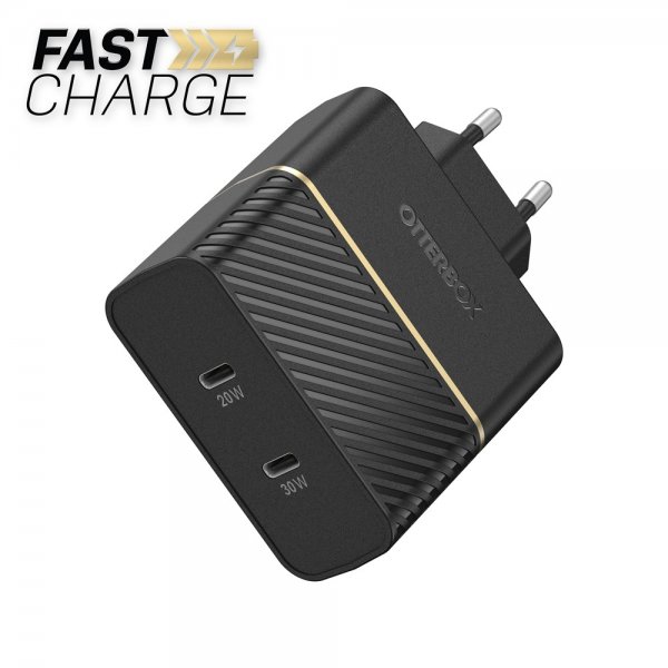 Otterbox Lader USB-C 50 W Fast Charger Black Shimmer