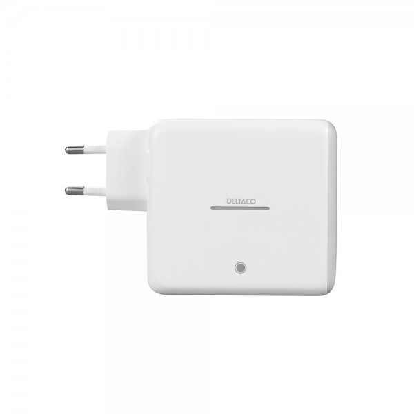 Deltaco Lader USB-C Wall Charger GaN with built-in Power bank 60W 9600 mAh
