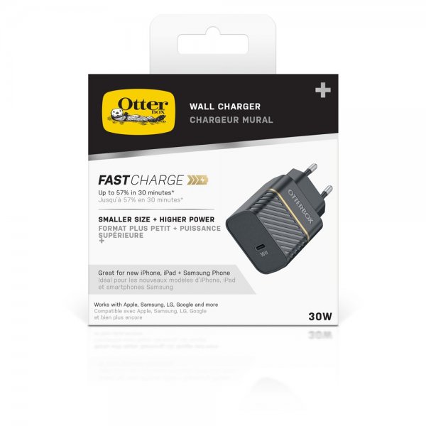 Otterbox Lader Wall Charger 30W GaN USB-C PD Black Shimmer