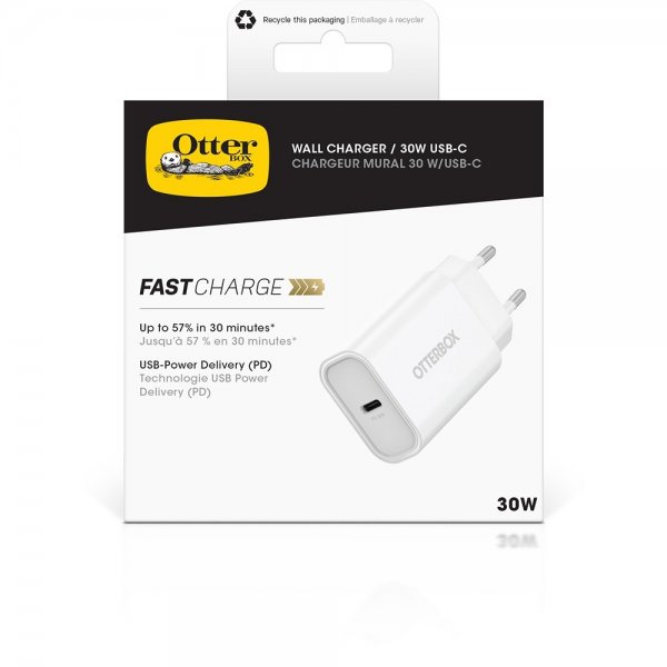 Otterbox Lader Wall Charger 30W USB-C Hvit