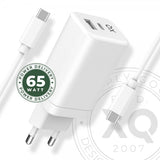 Xqisit Lader Wall Charger 65W GaN USB-C PD/USB-A