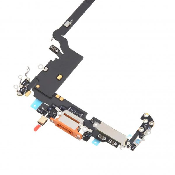 Ladekontakt med flexkabel for iPhone 17 Pro Max - Orange