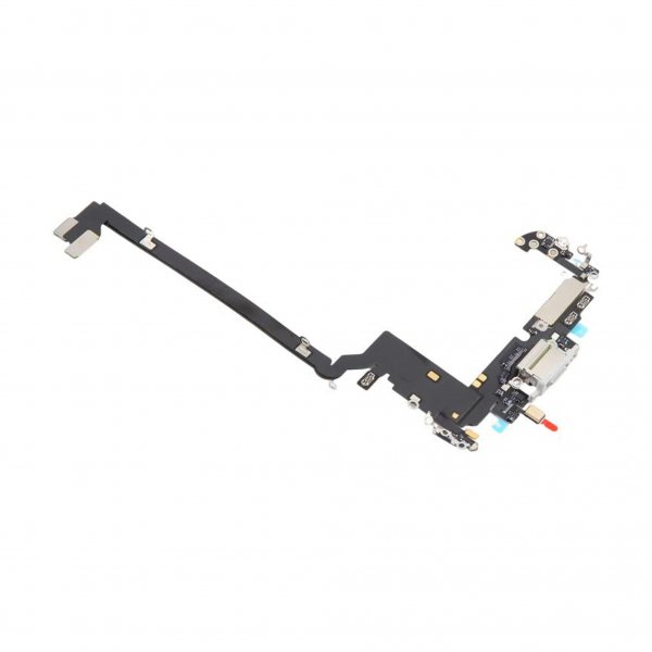 Ladekontakt med flexkabel for iPhone 17 Pro Max - sølv