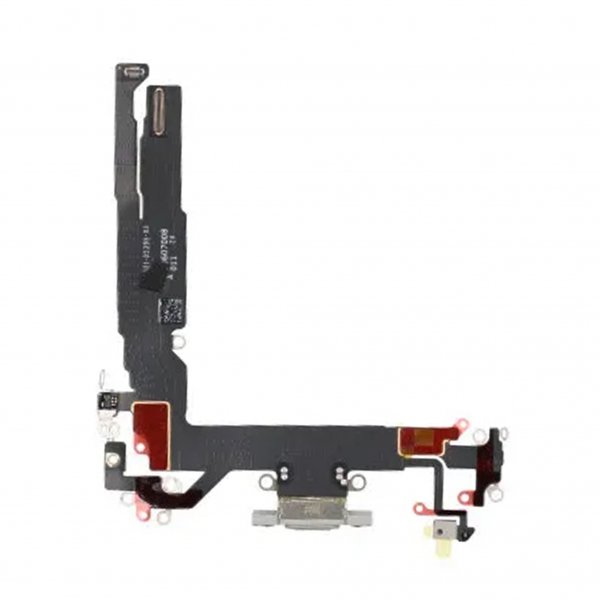 Ladekontakt med flexkabel for iPhone 17 - hvit