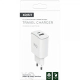 Xqisit LaddningsAdapter med USB-A och USB-C uttag 30W Hvit