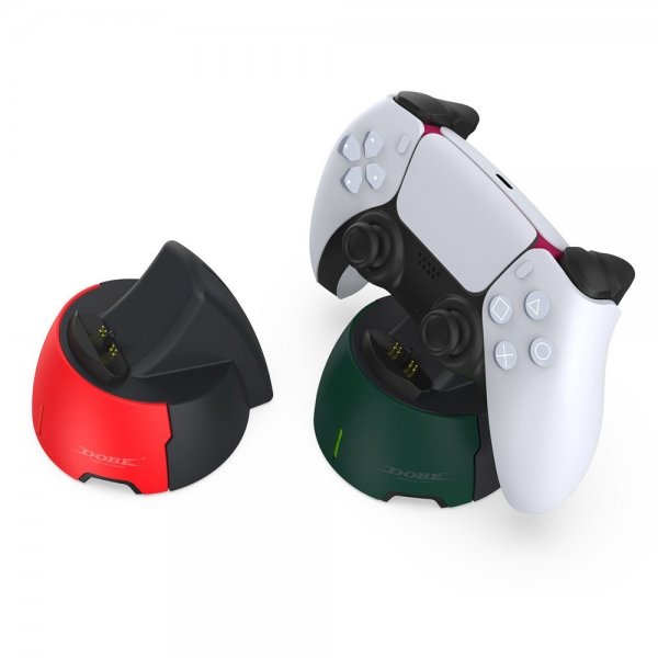Dobe Ladestasjon for PlayStation 5 kontroller Grønn