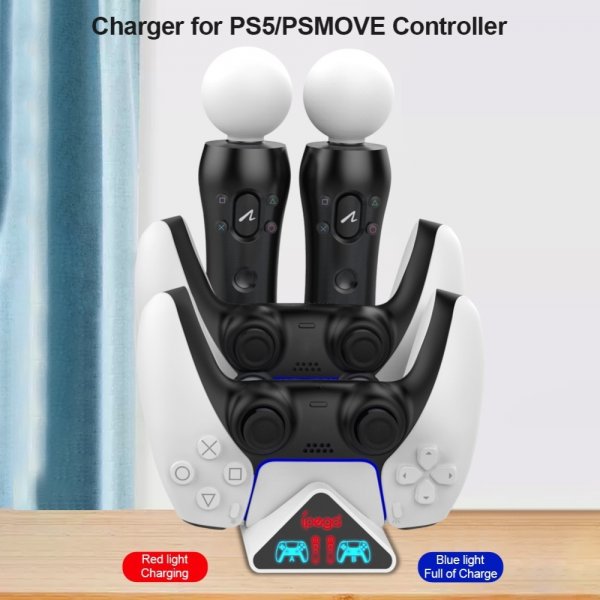 Ipega Ladestasjon for PlayStation 5/Move kontroller