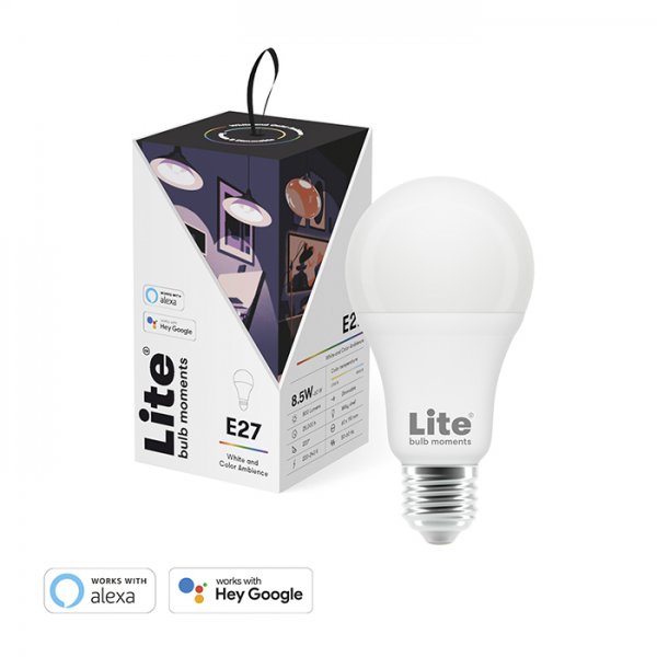 Lite bulb moments White & Color Ambience (RGB) E27 Lampe