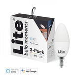 Lite bulb moments White & Color Ambience (RGB) E14 Lampe - 3-Pack