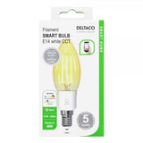 Deltaco Smart Home LED-lampe Filament E14 WiFi 4.5W