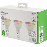 Deltaco Smart Home LED-pære GU10 WiFi 5W RGB 3-pakning