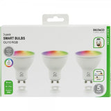 Deltaco Smart Home LED-pære GU10 WiFi 5W RGB 3-pakning