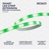 Deltaco Smart Home LED-stripeforlengelse RGB 6-pin 1m