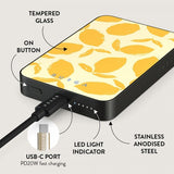 Burga Powerbank MagSafe 5000 mAh Lemon Tart Metallgrå