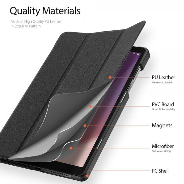 Dux Ducis Lenovo Tab M8 (4th gen) TB300 Etui Domo Series Svart