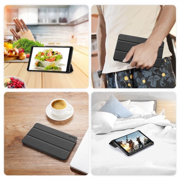 Dux Ducis Lenovo Tab M8 (4th gen) TB300 Etui Domo Series Svart