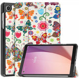 Lenovo Tab M8 (4th gen) TB300 Etui Motiv Fargerik Sommerfugler