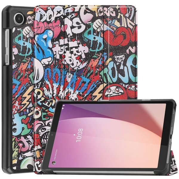 Lenovo Tab M8 (4th gen) TB300 Etui Motiv Graffiti