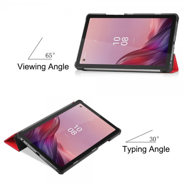 Lenovo Tab M9 TB310 Etui Trifold Rød