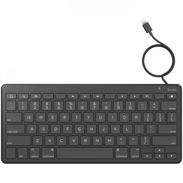 Zagg Lightning Keyboard Wired Black Nordic