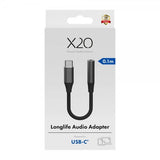 X2O Lyd Adapter USB-C til 3.5mm AUX 0.1m Svart