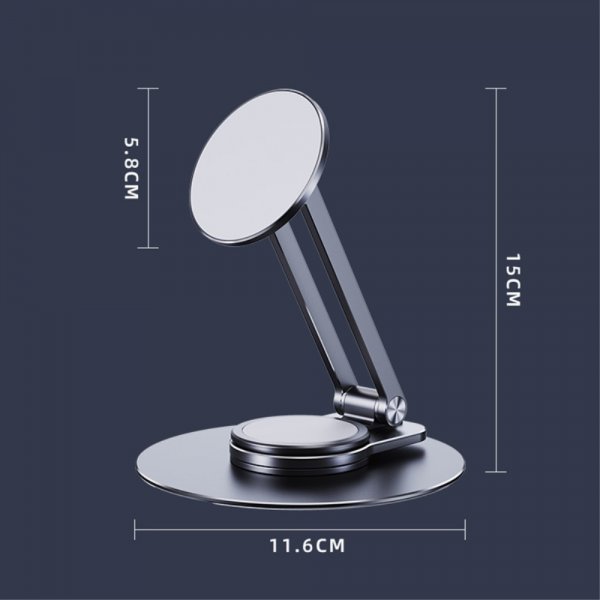LK-T639 360 Roterbar magnetisk telefonholder Svart