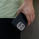 Moshi iPhone 15 Pro Max Deksel Napa MagSafe Midnight Black