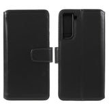 Nordic Covers Samsung Galaxy S21 Etui Essential Leather Raven Black